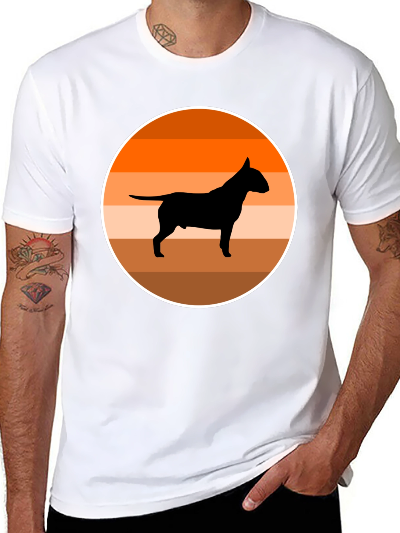 Bull Terrier Sunset T-Shirt