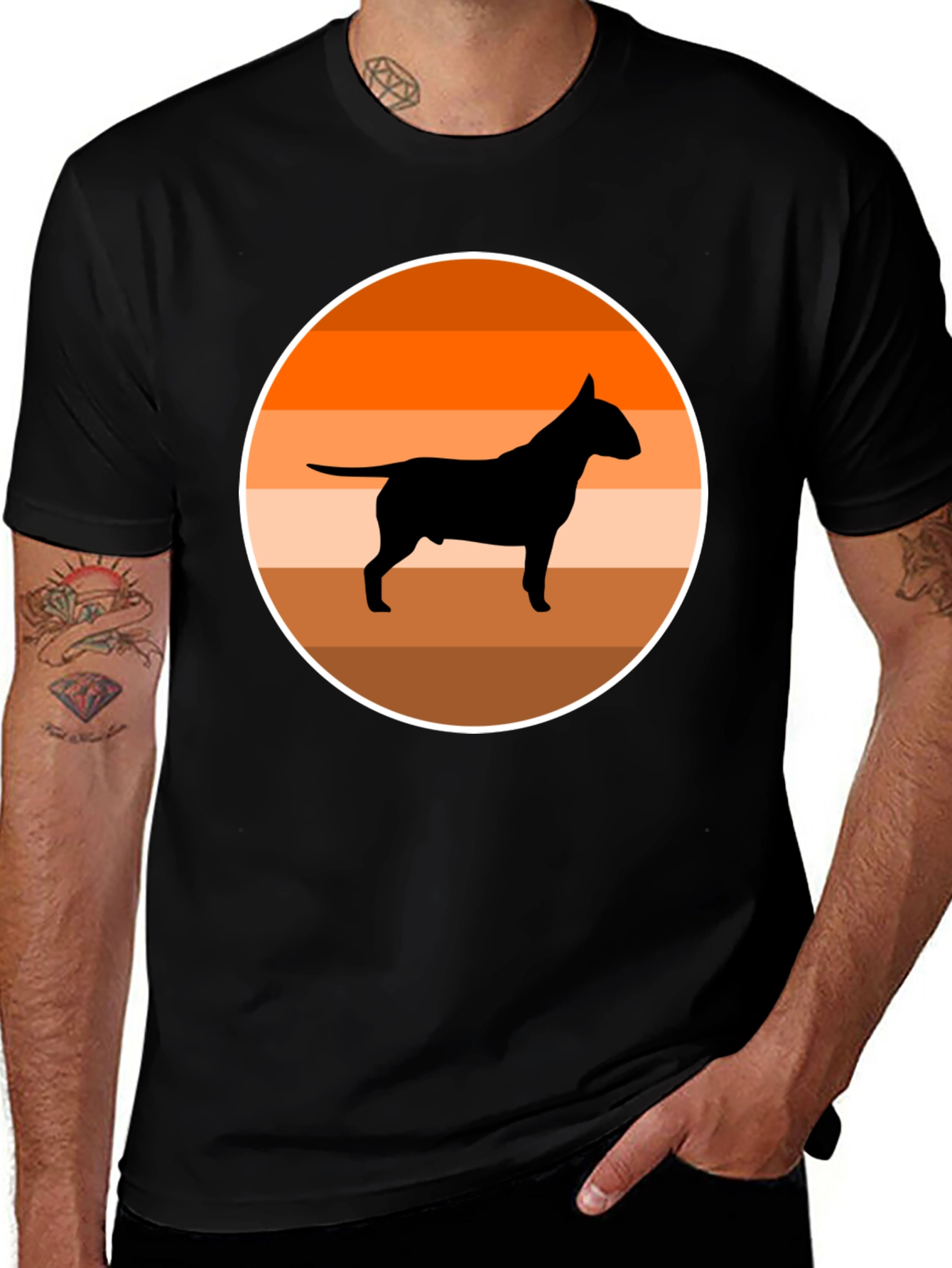 Bull Terrier Sunset T-Shirt