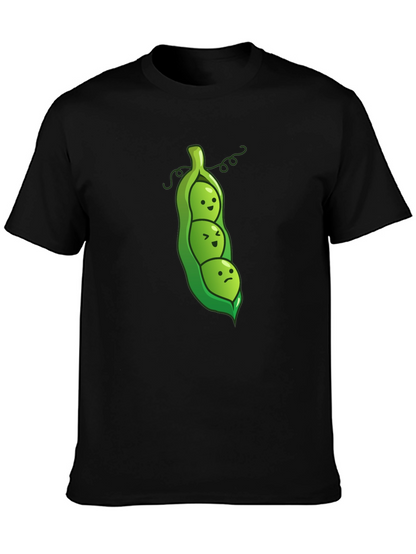 Three Peas in a Pod Graphic Tee - Black