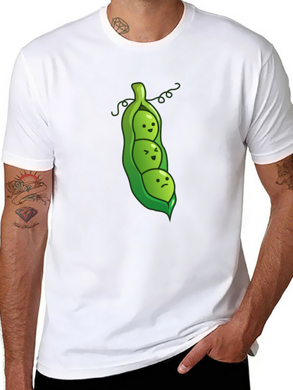 Three Peas in a Pod Graphic Tee - Black