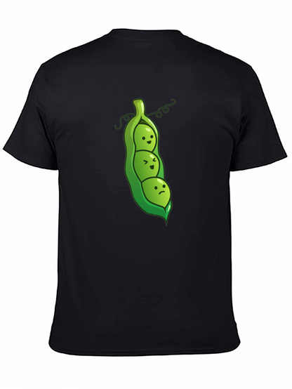 Three Peas in a Pod Graphic Tee - Black