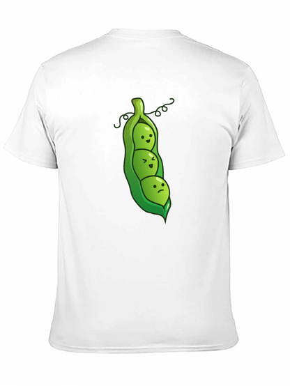 Three Peas in a Pod Graphic Tee - Black