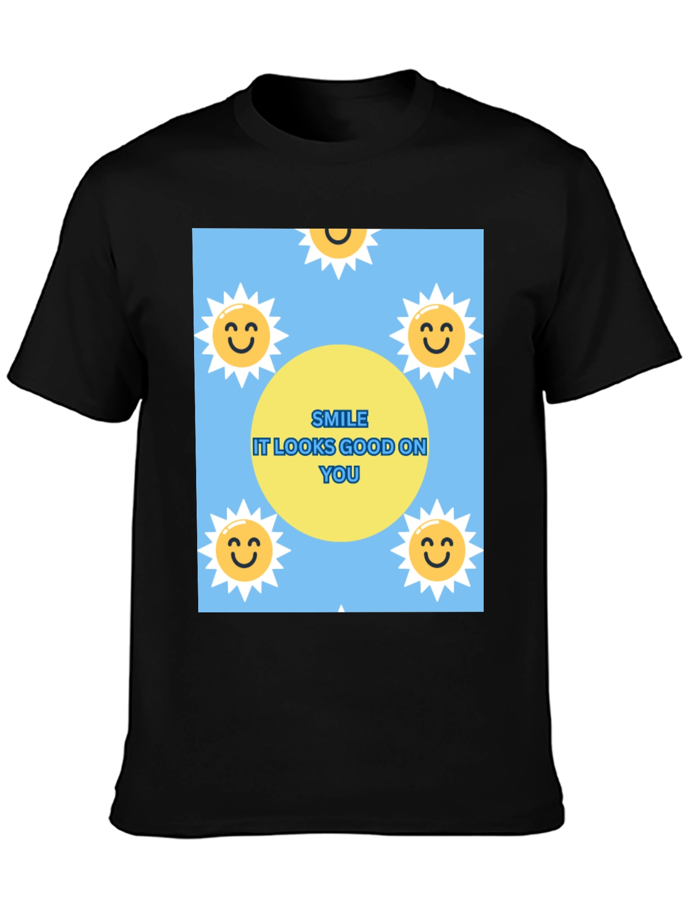Smile Graphic T-Shirt: Looks Good On You