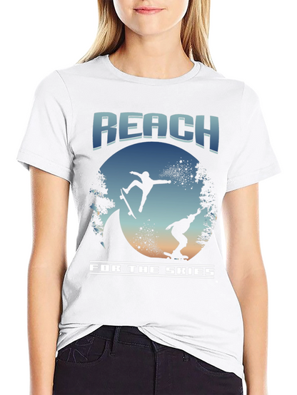 Reach for the Skies Skateboard T-Shirt