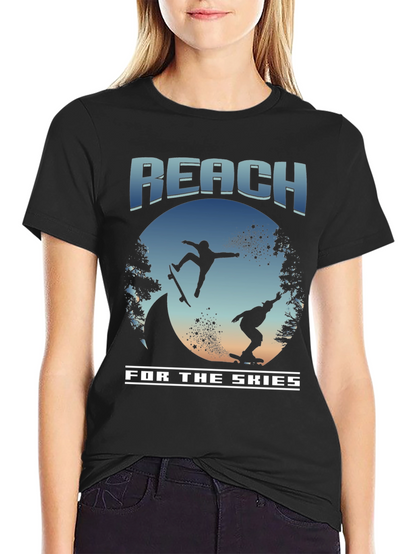 Reach for the Skies Skateboard T-Shirt