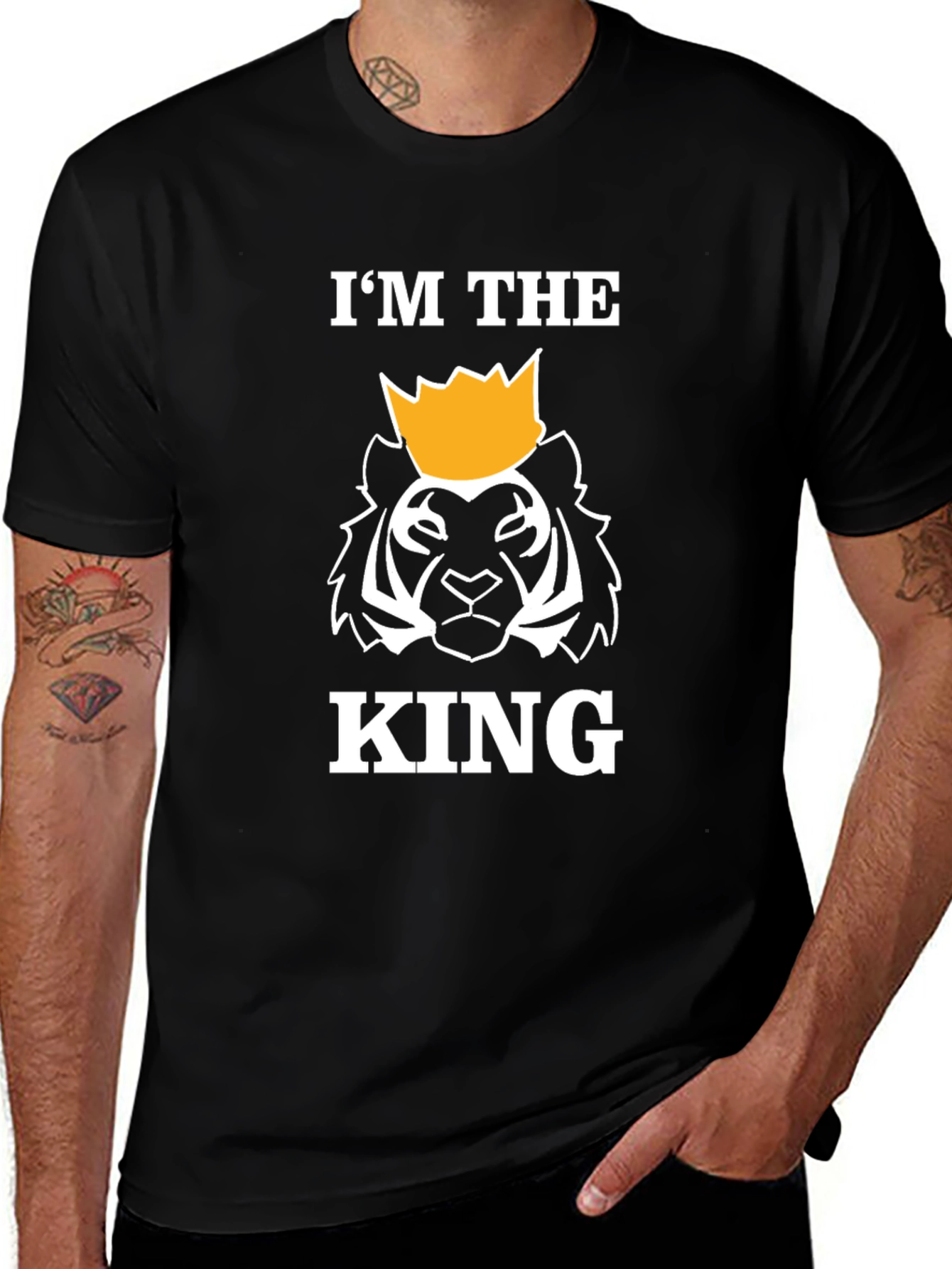 Im The King Black Graphic T-Shirt