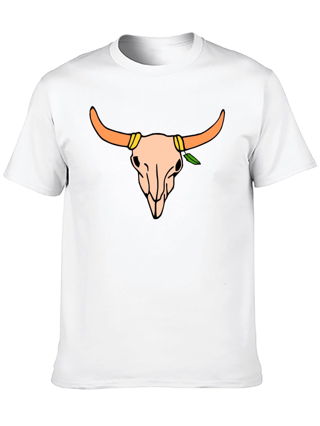 Skull Graphic Tee - Western Style Black T-Shirt
