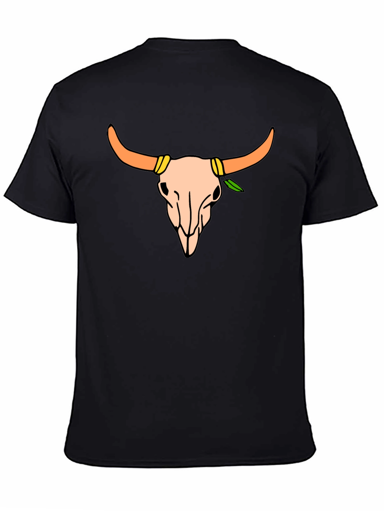 Skull Graphic Tee - Western Style Black T-Shirt