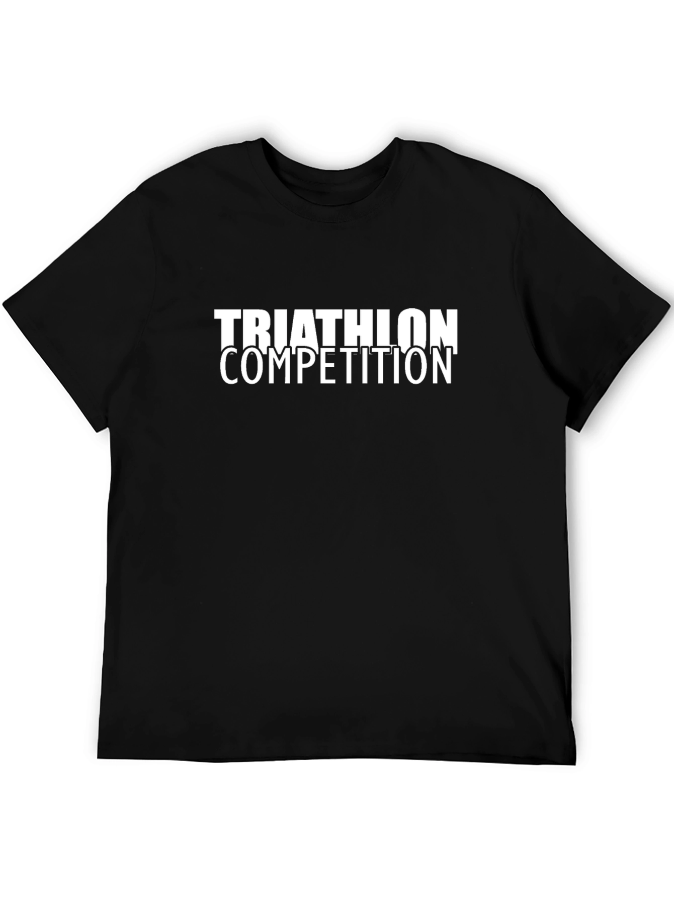 Triathlon Competition Black T-Shirt