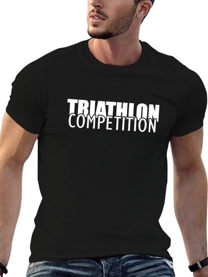 Triathlon Competition Black T-Shirt