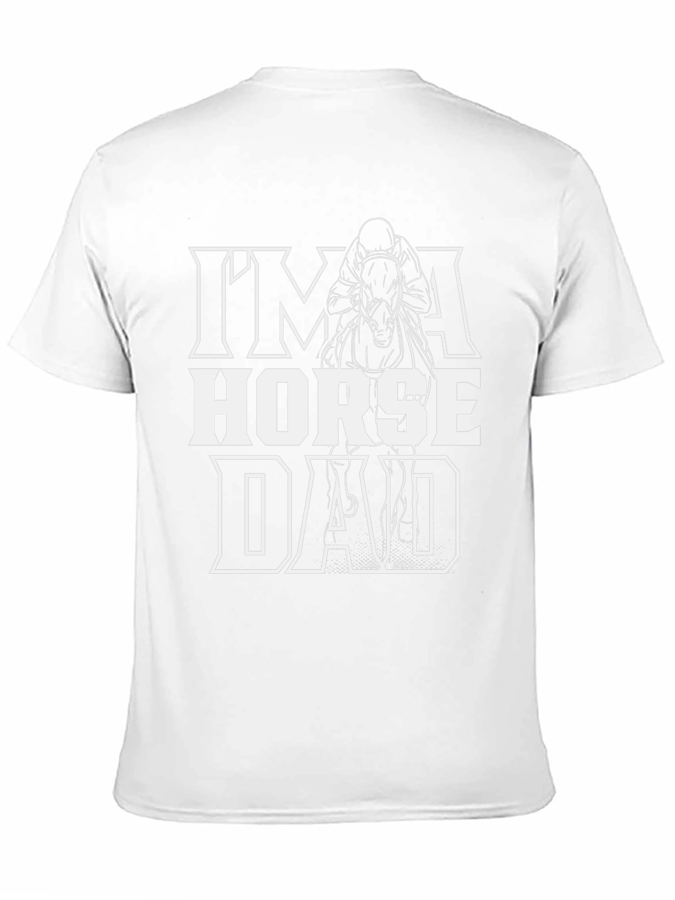 Im a Horse Dad Black Graphic Tee