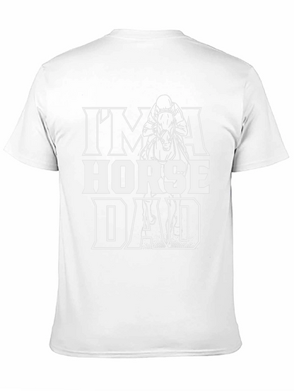 Im a Horse Dad Black Graphic Tee