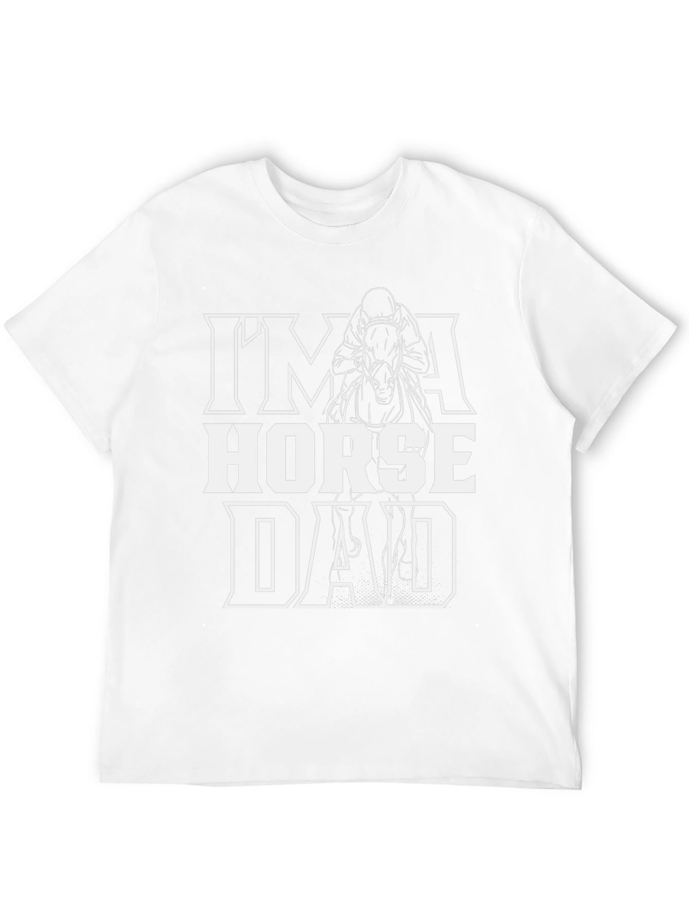 Im a Horse Dad Black Graphic Tee