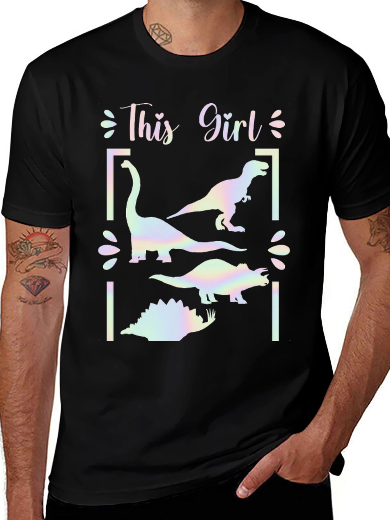 Dinosaur Girls Graphic T-Shirt