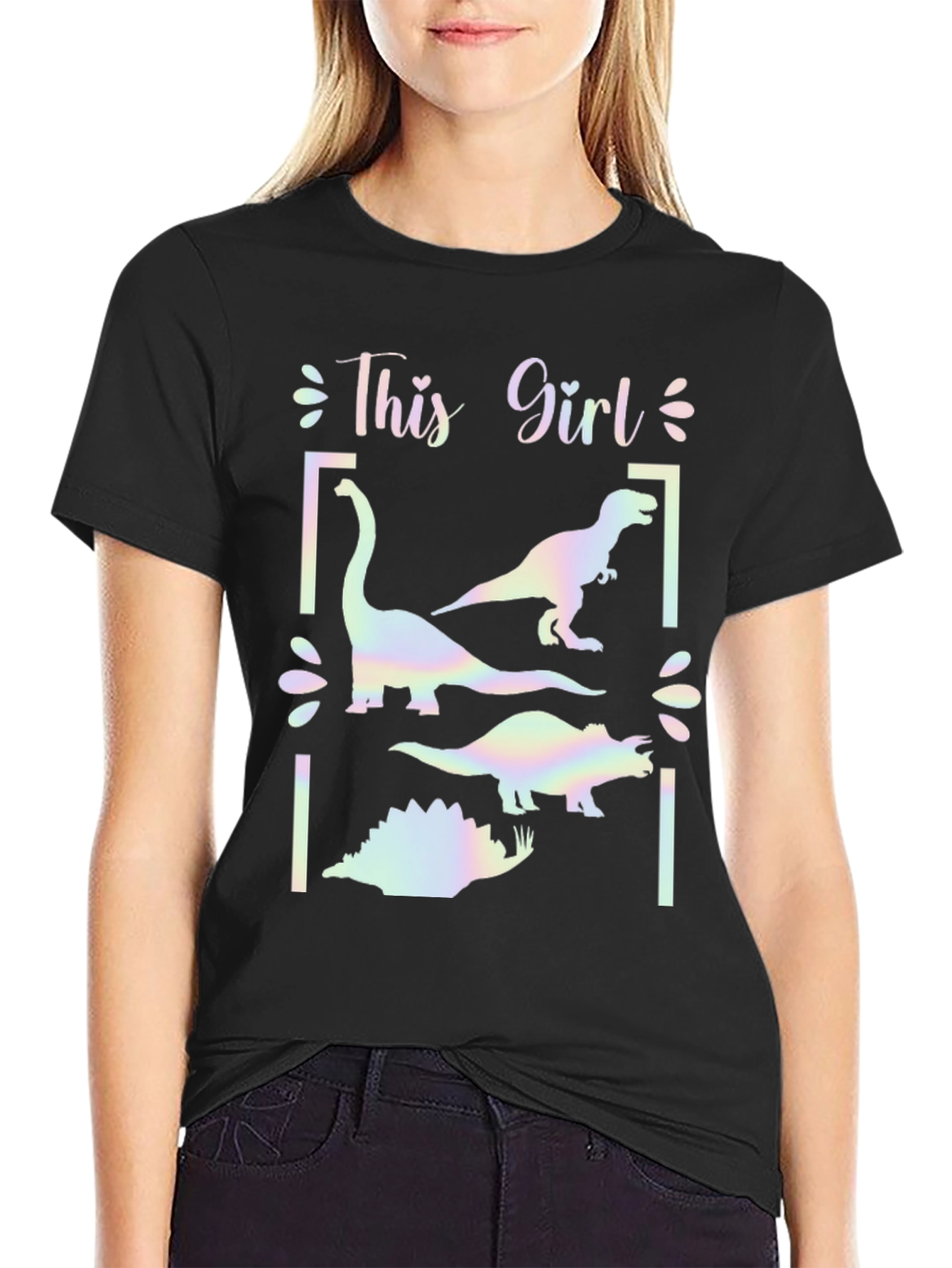 Dinosaur Girls Graphic T-Shirt