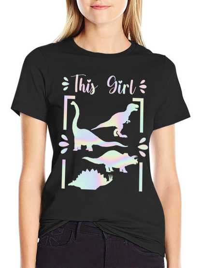 Dinosaur Girls Graphic T-Shirt