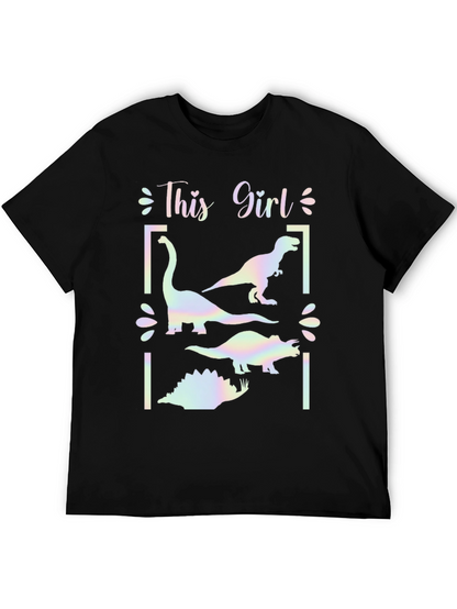 Dinosaur Girls Graphic T-Shirt