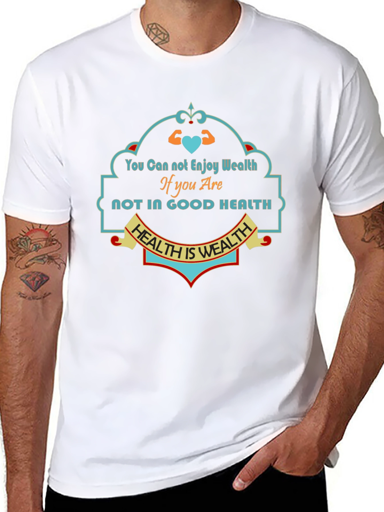 Health is Wealth Graphic Tee