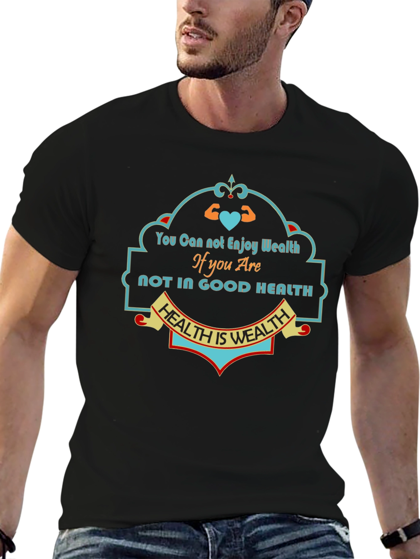 Health is Wealth Graphic Tee