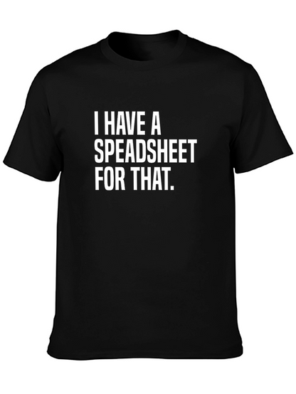 Spreadsheet T-Shirt - Data Analyst Humor Tee