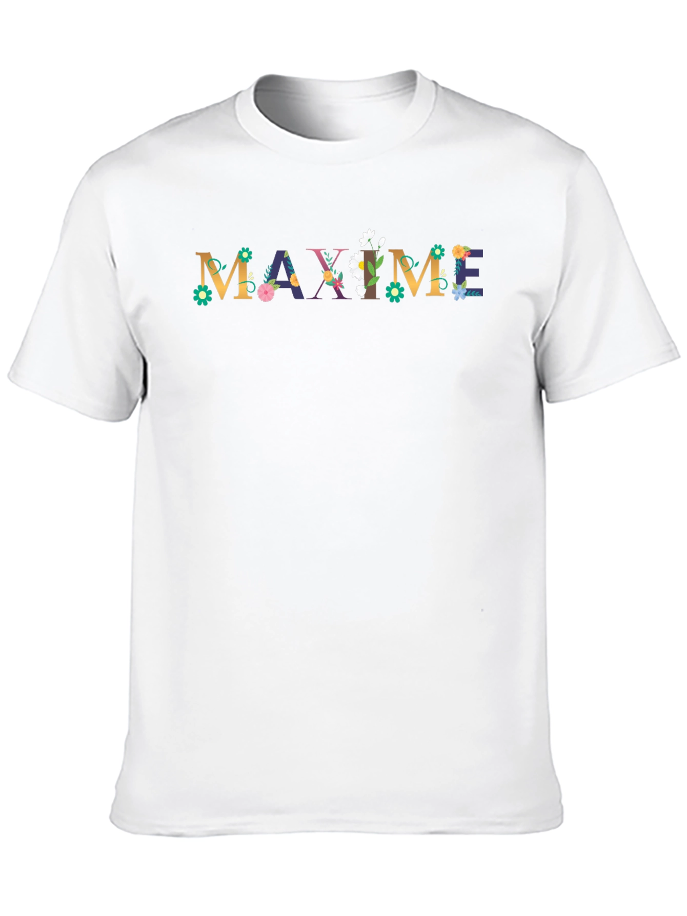 Floral MAXIME Graphic Tee - Stylish Mens T-Shirt