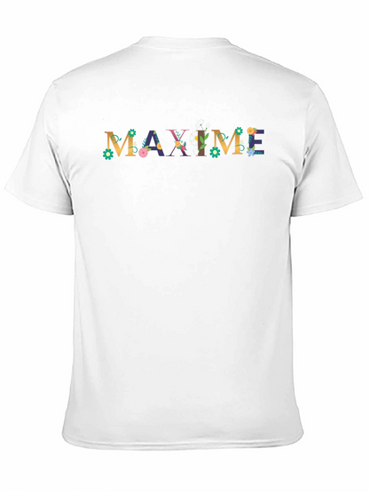 Floral MAXIME Graphic Tee - Stylish Mens T-Shirt