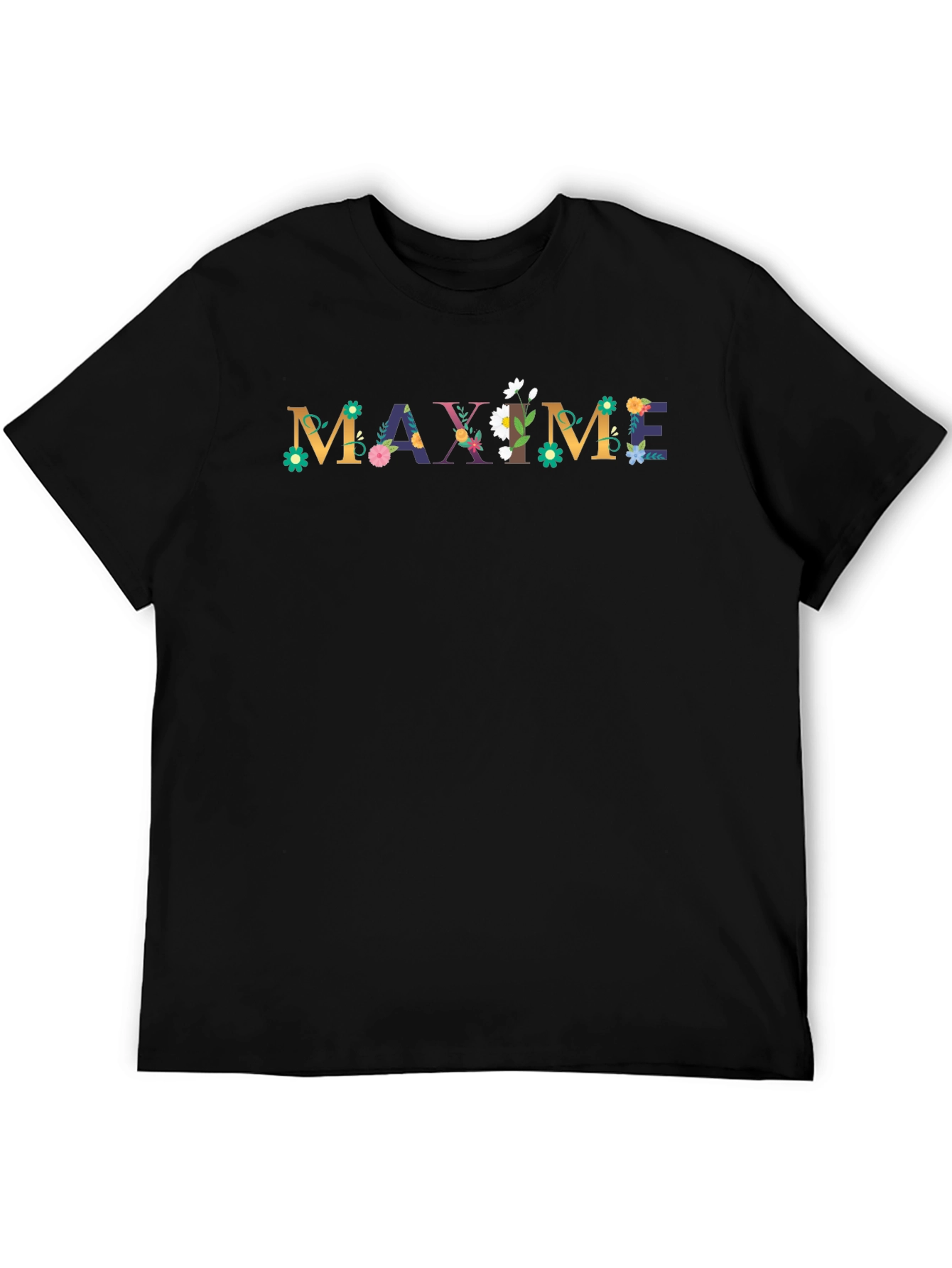 Floral MAXIME Graphic Tee - Stylish Mens T-Shirt