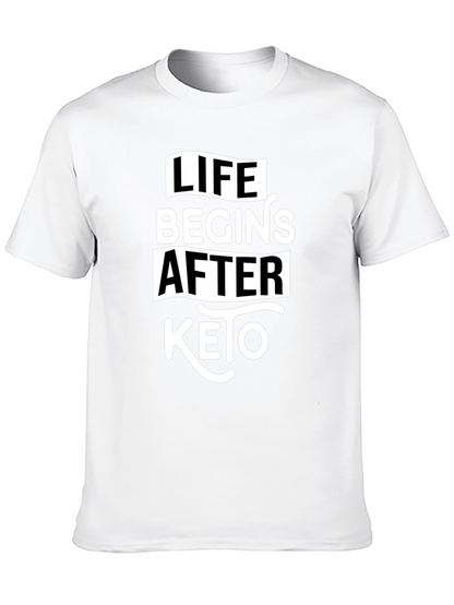 Life Begins After Keto Black T-Shirt