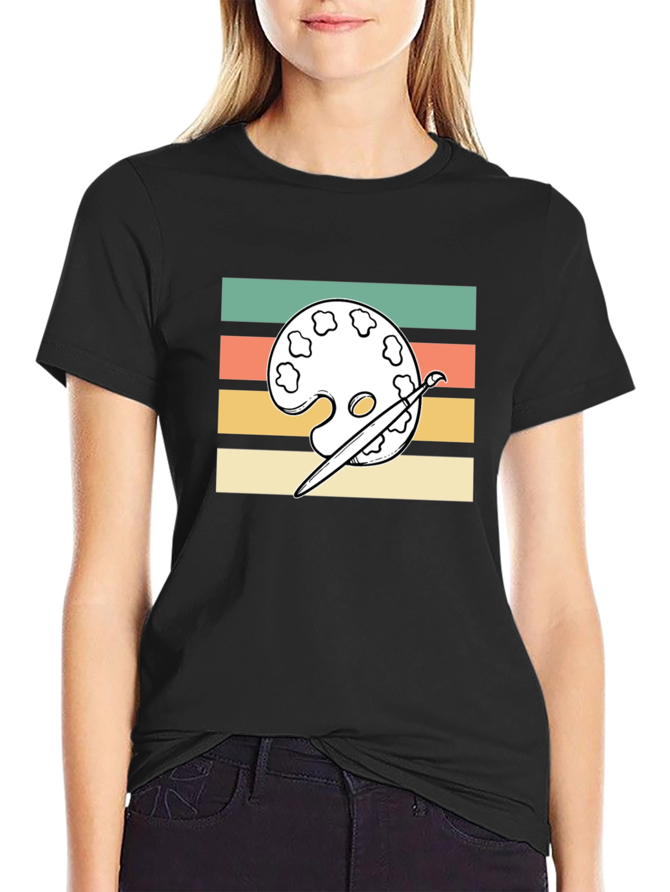 Retro Artist Palette T-Shirt - Painters Tee