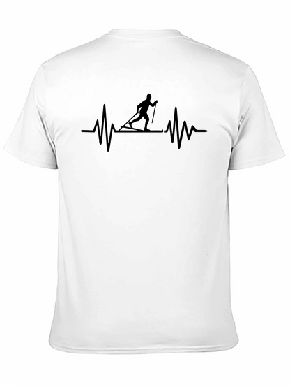 Ski Heartbeat T-Shirt - Active Lifestyle Tee