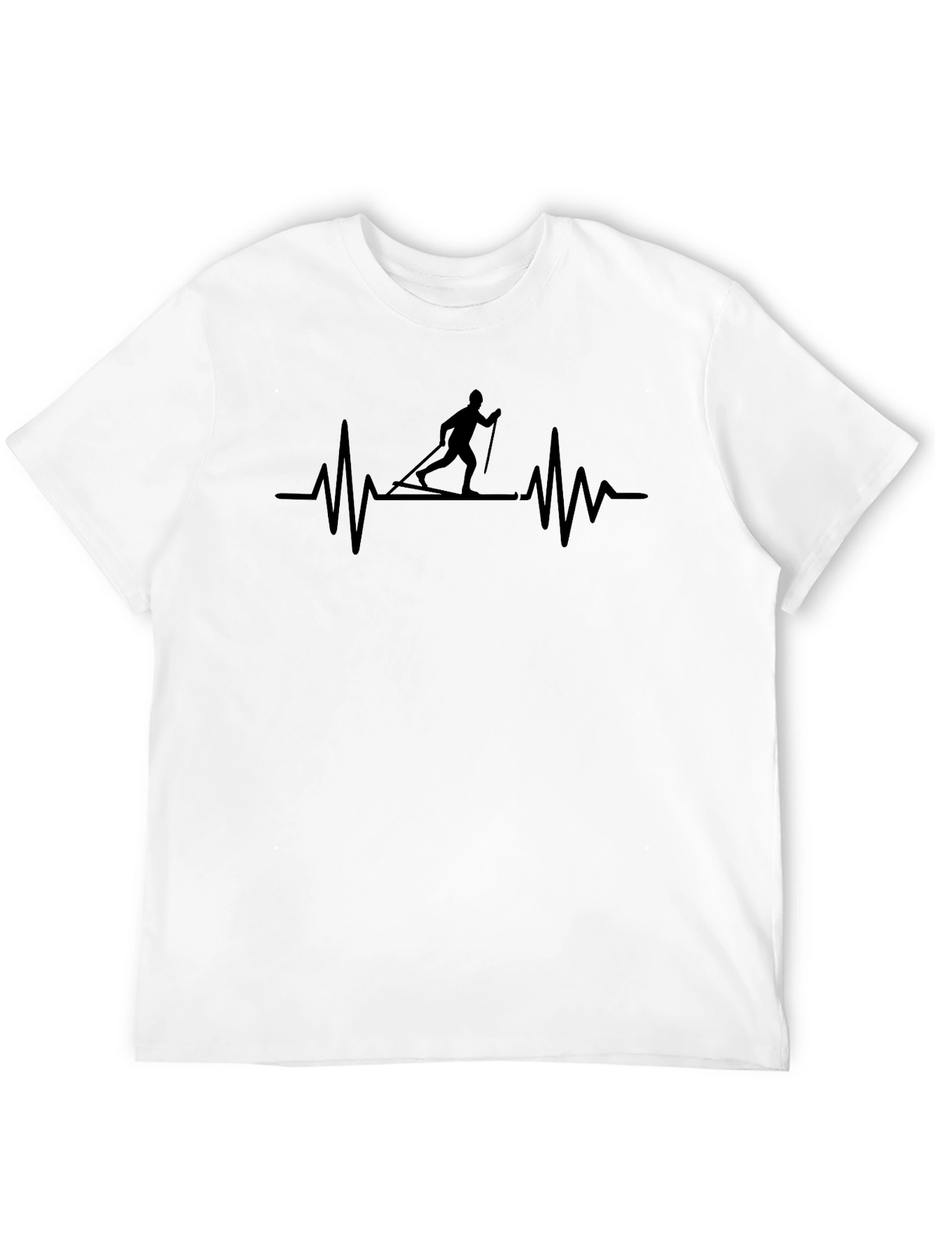 Ski Heartbeat T-Shirt - Active Lifestyle Tee