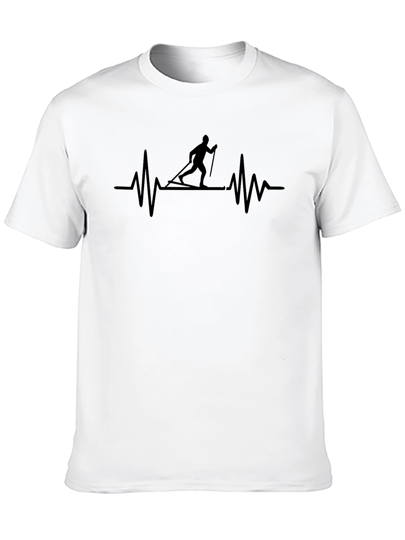 Ski Heartbeat T-Shirt - Active Lifestyle Tee