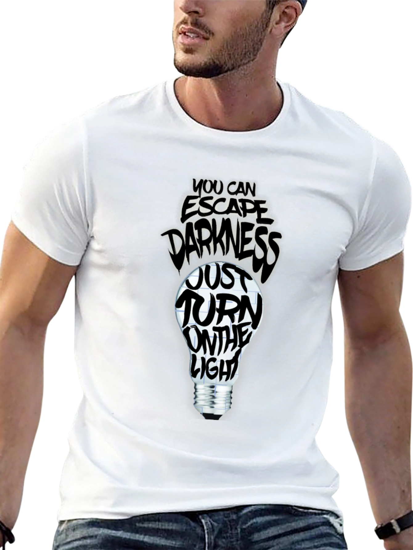 Escape Darkness T-Shirt: Turn on the Light