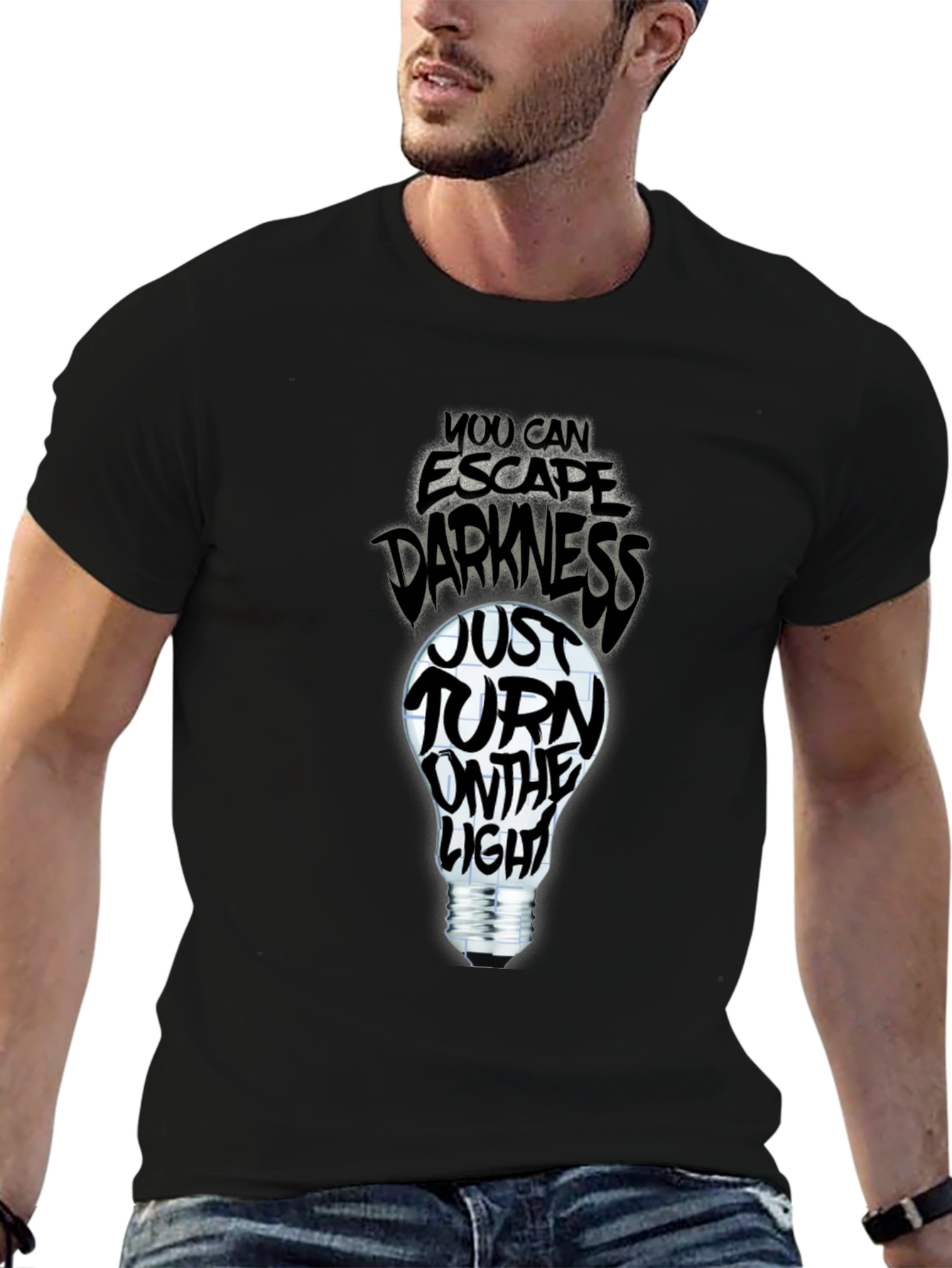 Escape Darkness T-Shirt: Turn on the Light