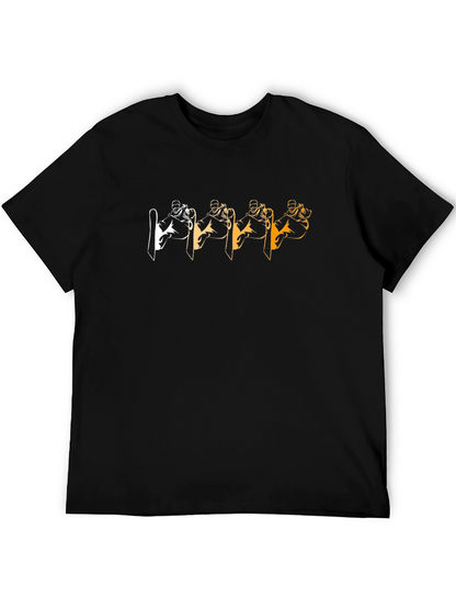 Cool Skier Graphic Tee - Black