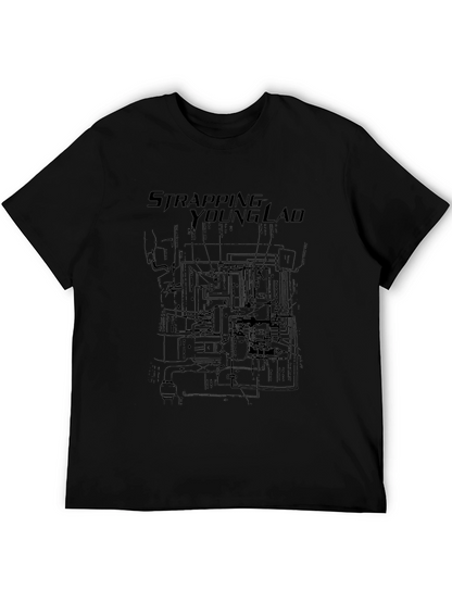 Strapping Young Lad Black Graphic Tee