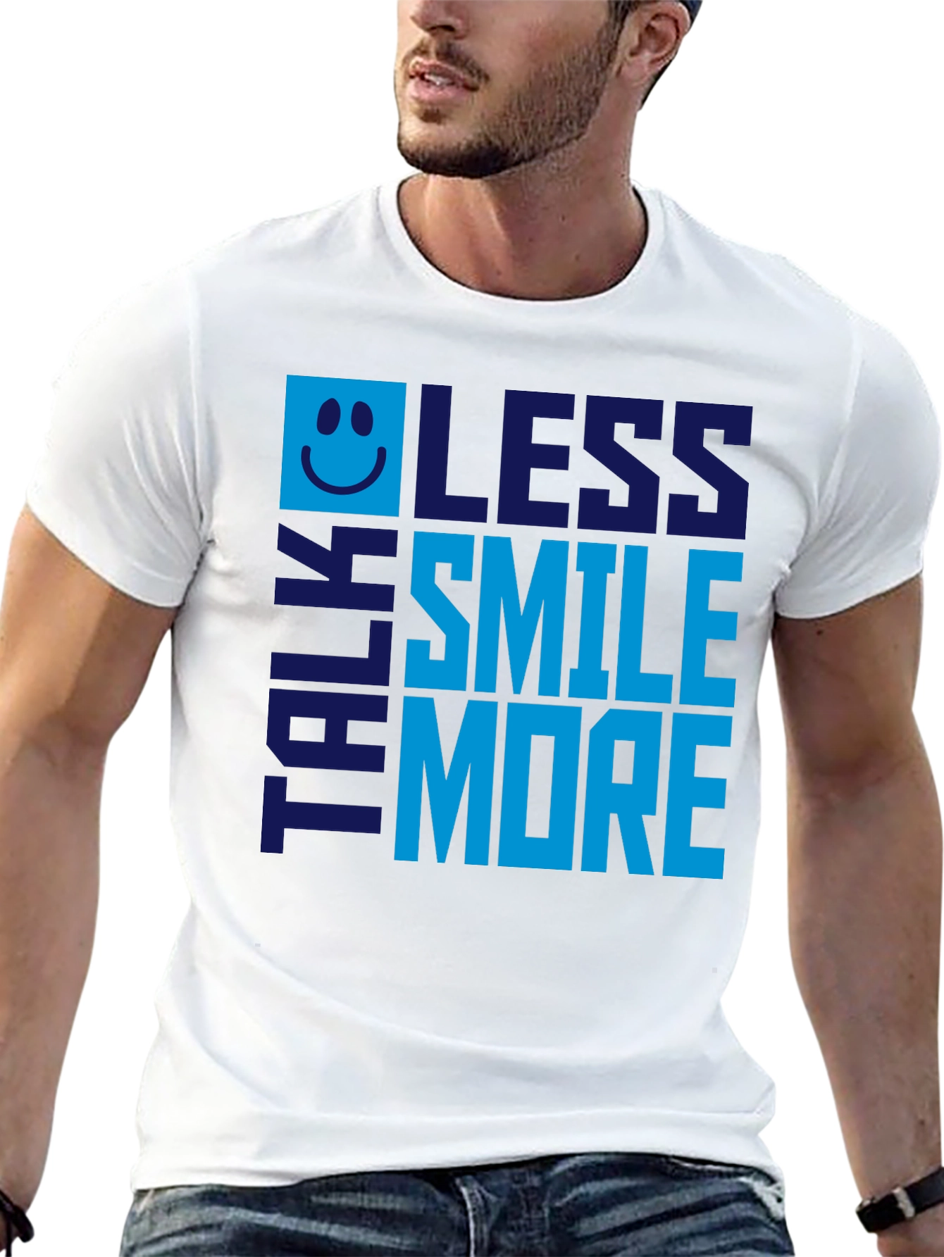 Talk Less Smile More Graphic Tee - Mens