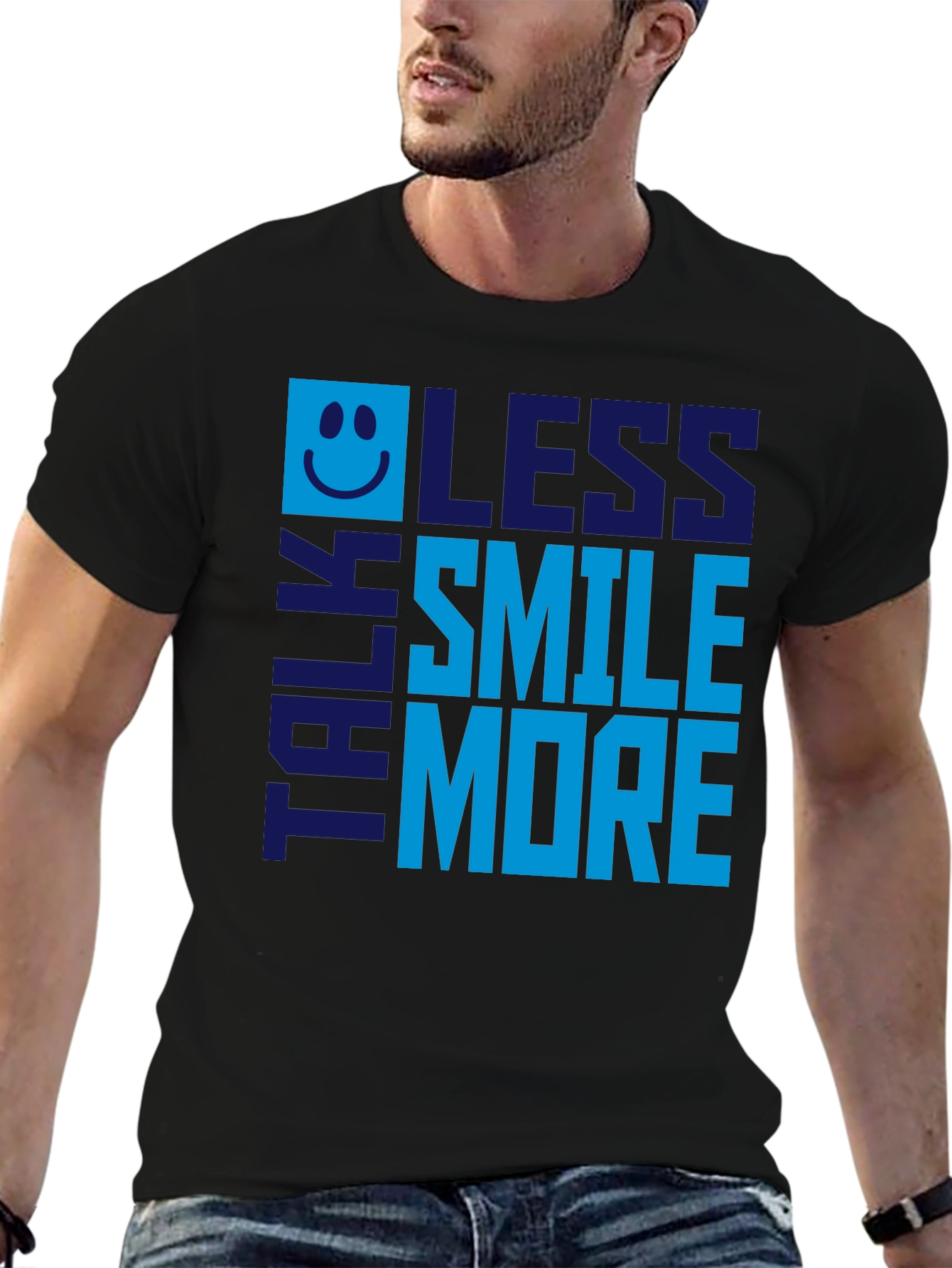 Talk Less Smile More Graphic Tee - Mens