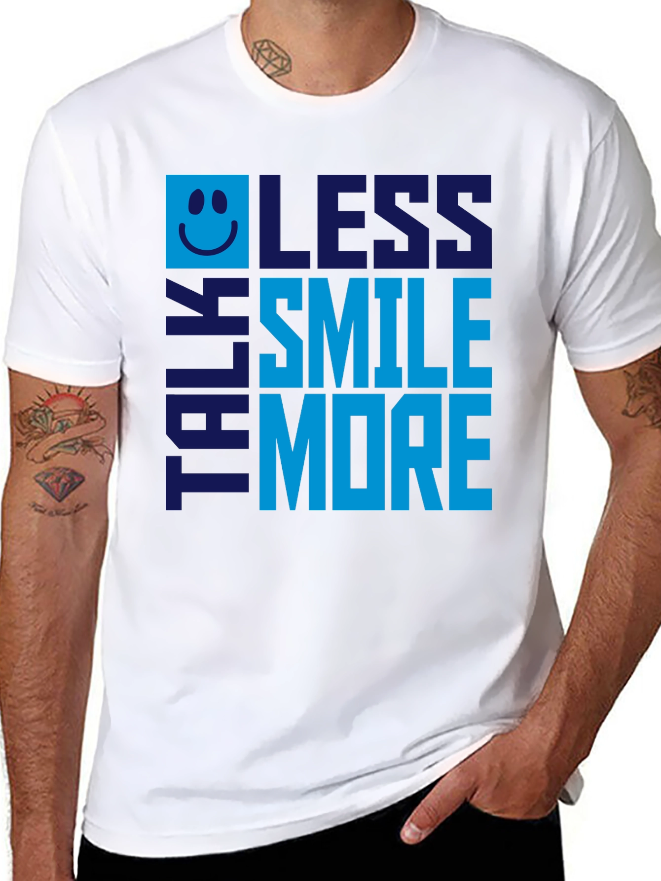Talk Less Smile More Graphic Tee - Mens