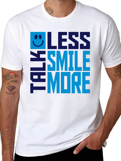 Talk Less Smile More Graphic Tee - Mens