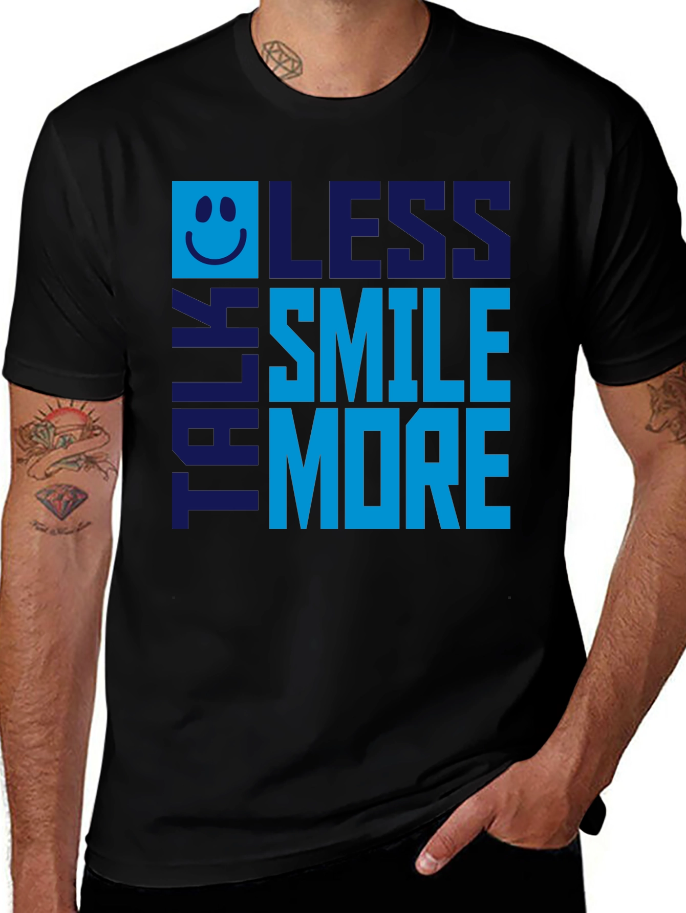 Talk Less Smile More Graphic Tee - Mens
