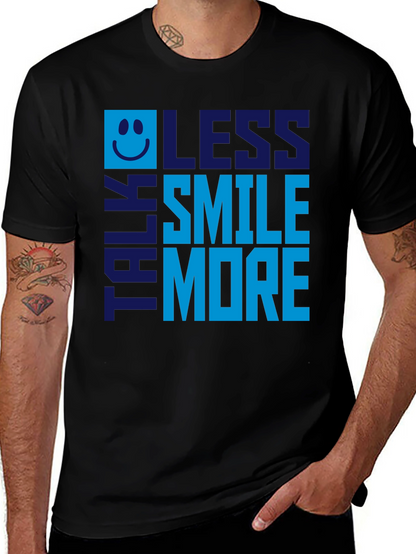 Talk Less Smile More Graphic Tee - Mens