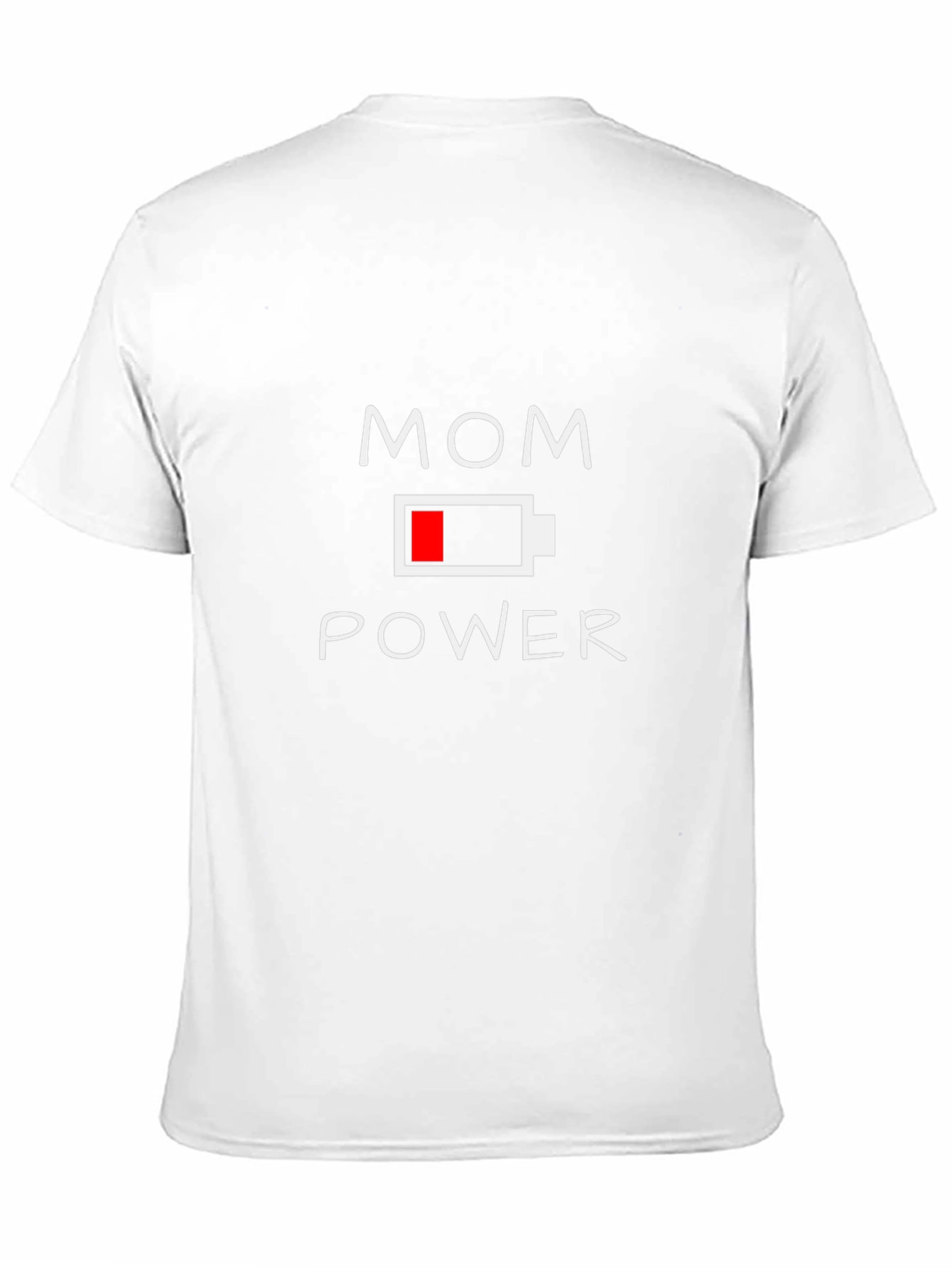 Mom Power Battery Graphic T-Shirt - Black