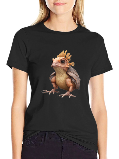 Frog-Turtle Creature Black T-Shirt