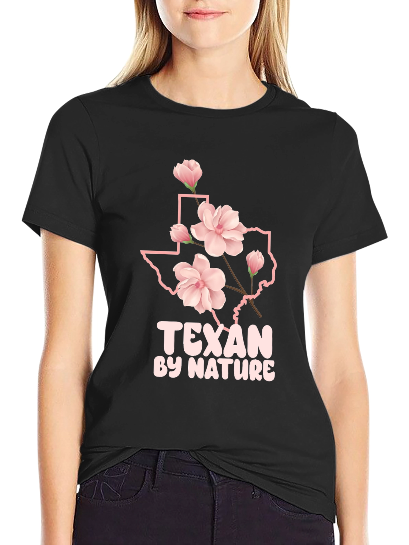 Texan by Nature Black Graphic Tee