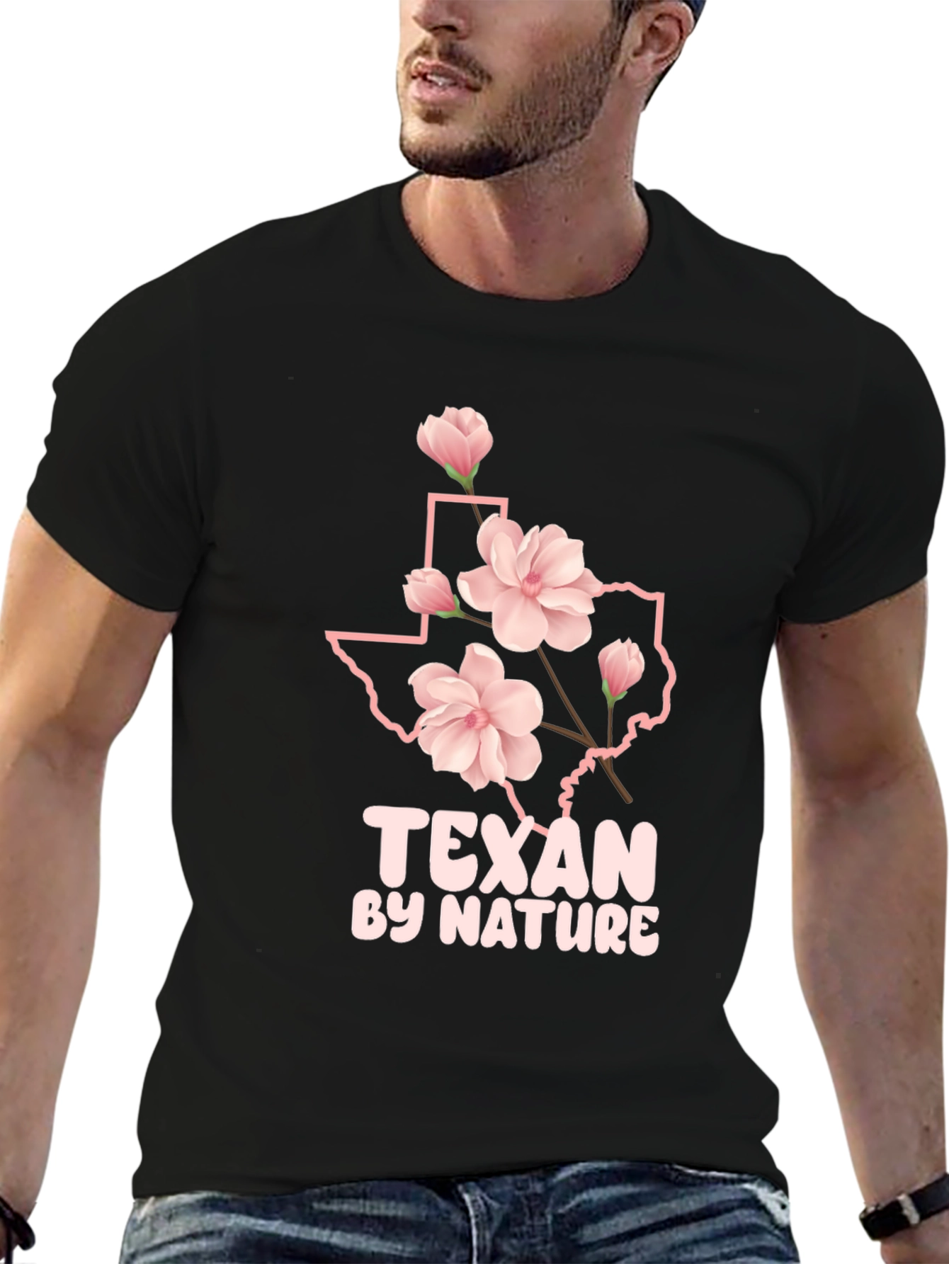 Texan by Nature Black Graphic Tee
