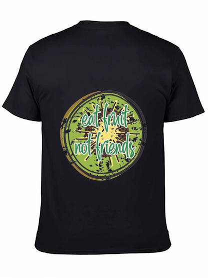 Eat Fruit Not Friends Graphic Tee - Black