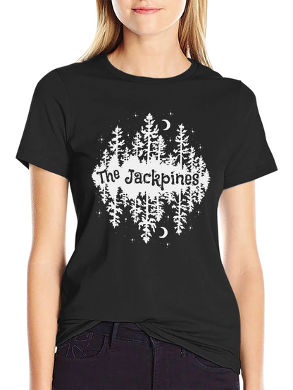 The Jackpines Graphic Tee - Black Cotton T-Shirt
