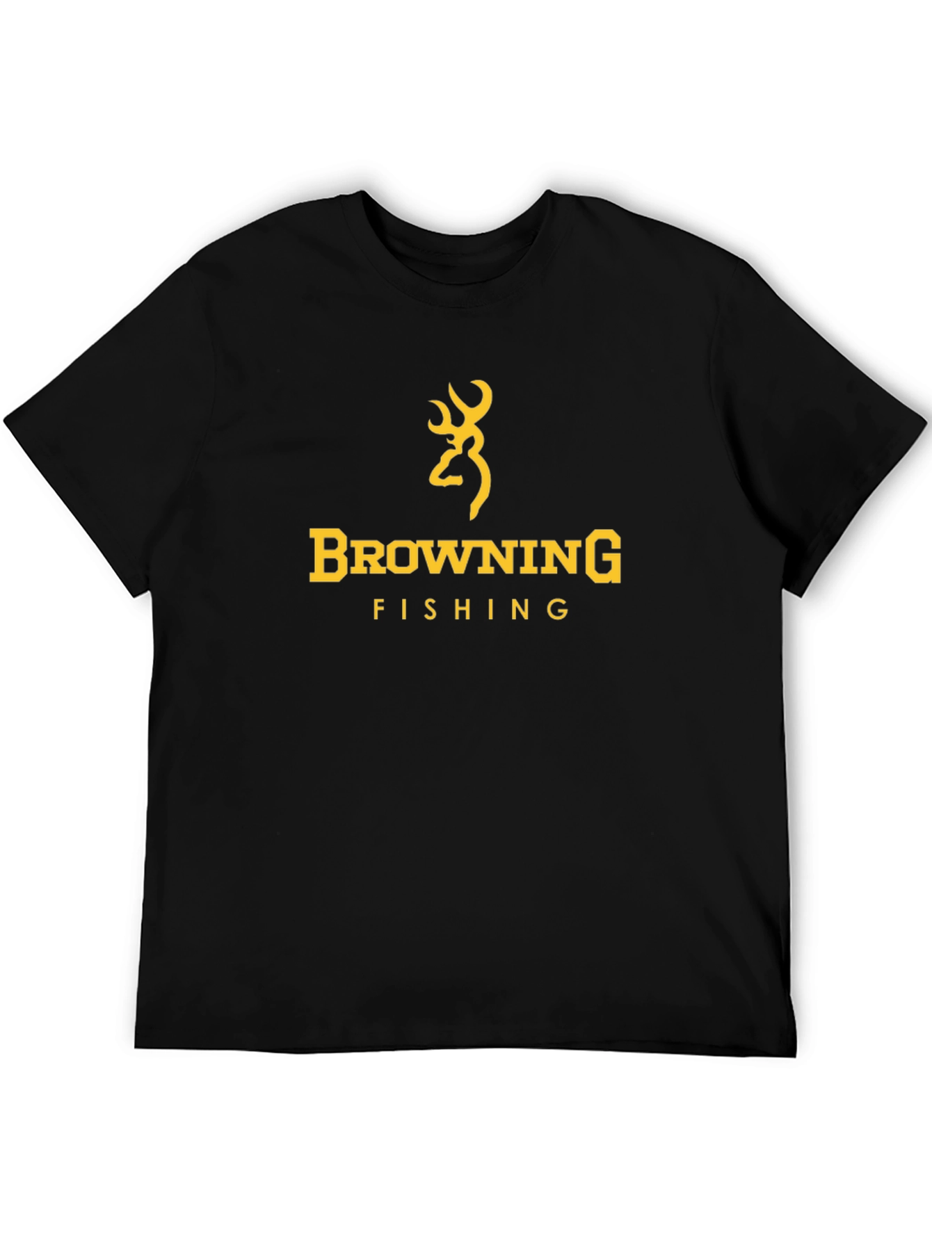 Browning Fishing Black T-Shirt - Deer Logo