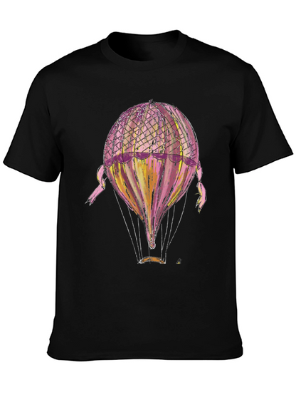 Hot Air Balloon Graphic T-Shirt - Unique Design